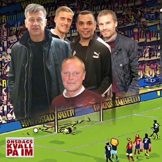 Onsdagskväll: HIF-minnen Onsdagskväll med Hans Carell och spelare. Bildmontage. Foto: Lars Bohman