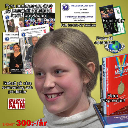 Det här får du som medlem när du samtidigt stödjer idrottsmän/kvinnor som Tuva Davidsson i NV-skåne!