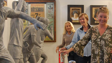 Framifrån: Fia Nilsson Sandell, Carin Nilsson Green och Lotta Falkenbäck