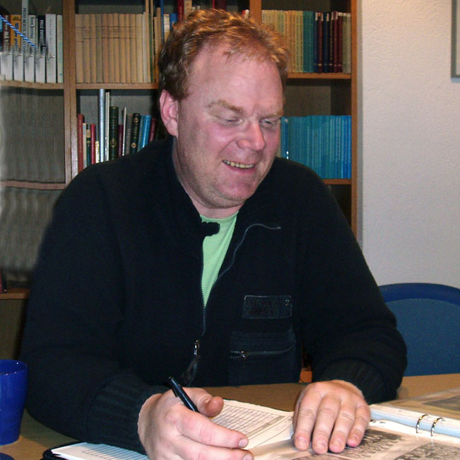 Stefan Lejon på gamla Idrottsmuseet (Carl Krooks gata)