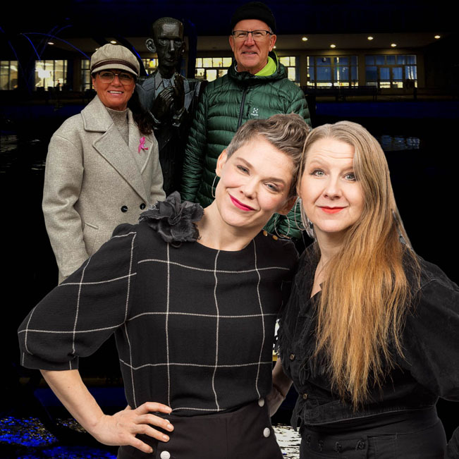 Monika & Calle Sjöberg samt Maja Heurling & Fia Ekberg 