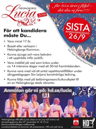 Affisch för ansökan